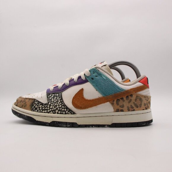 Nike Dunk Low Women's Size 8.5 Shoes 'Safari Mix' Sneakers Animal Pack Casual - Picture 4 of 12